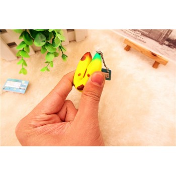 Kuutti Squishy Random 1 pc Mini 4 Designs Authentic Cute Kawaii Fruit Banana Soft Toy Phone Strap with tag Free Shipping