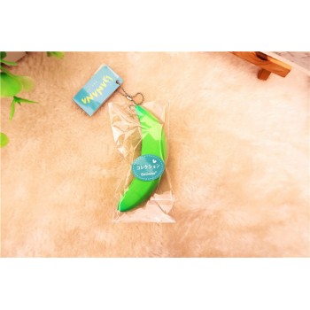 Kuutti Squishy Random 1 pc Mini 4 Designs Authentic Cute Kawaii Fruit Banana Soft Toy Phone Strap with tag Free Shipping