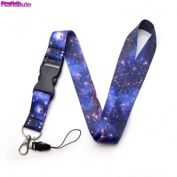 Ransitute starry colorful mobile phone strap neck lanyard key ID card mobile phone USB bracket lanyard ribbon