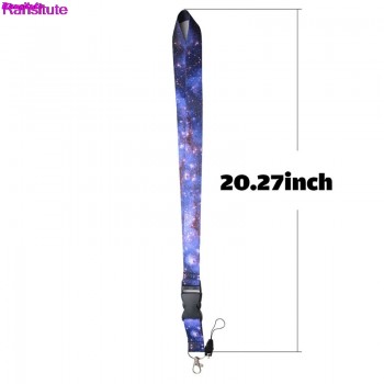 Ransitute starry colorful mobile phone strap neck lanyard key ID card mobile phone USB bracket lanyard ribbon