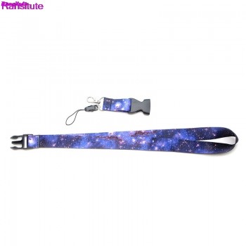 Ransitute starry colorful mobile phone strap neck lanyard key ID card mobile phone USB bracket lanyard ribbon