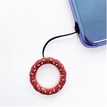 Kawaii Cartoon Flower Phone Strap Silicone Pendant Mobile Phone Ring Straps For iPhone Smart Phone Lanyard For Keys Card