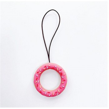 Kawaii Cartoon Flower Phone Strap Silicone Pendant Mobile Phone Ring Straps For iPhone Smart Phone Lanyard For Keys Card