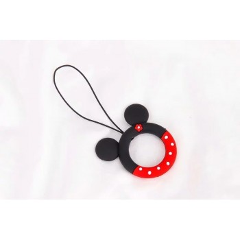 Kawaii Cartoon Flower Phone Strap Silicone Pendant Mobile Phone Ring Straps For iPhone Smart Phone Lanyard For Keys Card