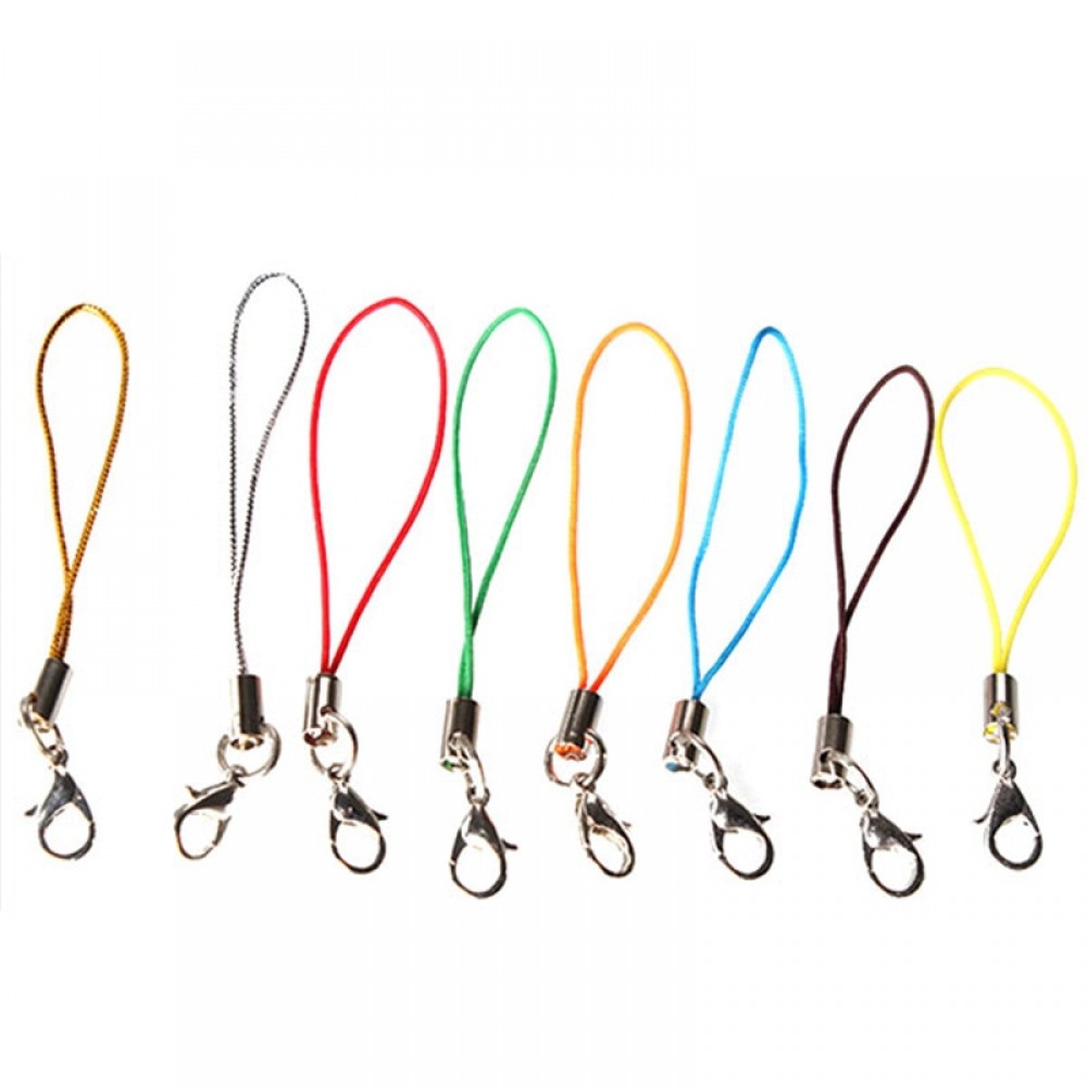 100Pcs Cell Phone Lanyard Cord Phone Straps Squishy Toy Strap Mobile Hand for Key Bag USB Flash Disk Mp3 Mp4 Multi Color