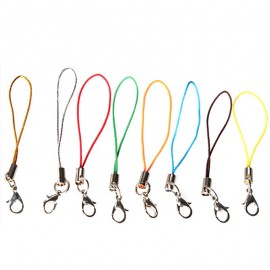 100Pcs Cell Phone Lanyard Cord Phone Straps Squishy Toy Strap Mobile Hand for Key Bag USB Flash Disk Mp3 Mp4 Multi Color