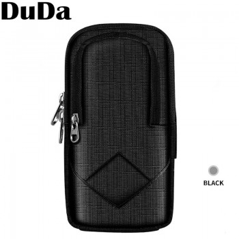 Nylon Breathable Mesh Double Zipper Arm Bag Sport Running Mobile Phone Holder Case on Hand Armband Gym Arm Band Phone Bag Pouch
