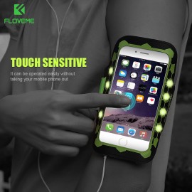 FLOVEME Universal 4.7 Inch LED Flash Light Sport Arm Band Case For iPhone 7 6 6s Pouch Running Armband Brassard Capa Accessories