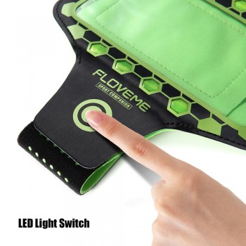FLOVEME Universal 4.7 Inch LED Flash Light Sport Arm Band Case For iPhone 7 6 6s Pouch Running Armband Brassard Capa Accessories