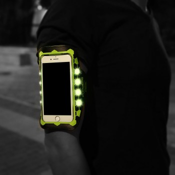 FLOVEME Universal 4.7 Inch LED Flash Light Sport Arm Band Case For iPhone 7 6 6s Pouch Running Armband Brassard Capa Accessories