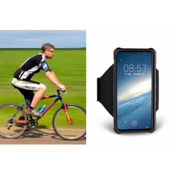 For Apple iphone XR Armband Running Sport Wrist Bag Holder Rotating Hard Shell Case