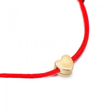 VEKNO Gold Color Heart Bracelet Silver Handmade Jewelry Multicolor Rope Adjustable String Lucky Bracelet For Women Children