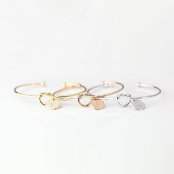 New Fashion women men lovers bracelet Hot Rose Gold/Silver Alloy Letter Charm Bracelet Female Personality Jewelry