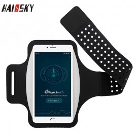 HAISSKY Sport Running Armband Case For iPhone Max XR XS 7 8 6S Plus Xiaomi Pocophone F1 Touch Screen Arm Bag For Samsung S8 S9