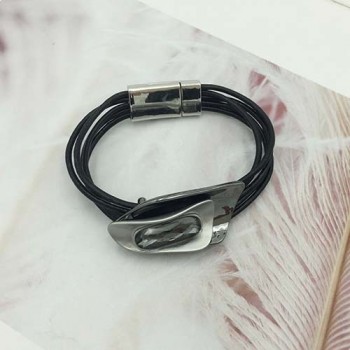 Bohemian Unique Design Crystal Bracelets amp; Bangles For Women Fashion Alloy Magnetic Tube Bar Clasp bracelet 3 Colors
