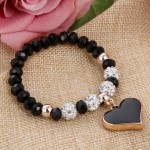 ZOSHI 2018 Crystal Butterful Bracelet amp; Bangle Elastic Heart Bracelets For Women Handmade Shambhala Beads pulseira masculina