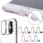 Smart Phone Back Camera Lens Protective Cover Guard Circle Dust Plug For iPhone