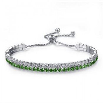 Adjustable Trendy Silver Plated Blue Crystal CZ Eyes Bracelets For Women Wedding fashion Jewelry Charming Bracelet amp; Bangles