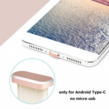 IPUMYNO 10 sets Type-C Dust Plug Aluminium Type C Jack Phone USB-C Charger Port For Xiaomi Mi A1 5X Huawei P10 P20 Samsung S8 S9