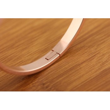 Simple Rose Gold Fashion Punk Luxury Love Bracelets Bangles Grind Arenaceous Frosted Bracelets For Women Men Couple Cool Jewelry