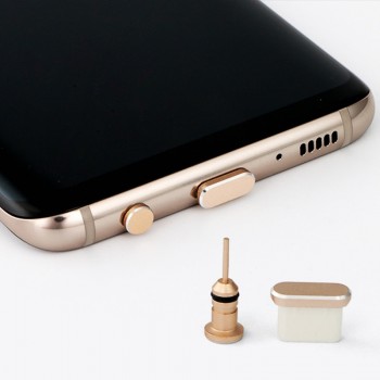 Type-C interface Dust Plug Aluminium Alloy Type C Mobile dust plugs Phone USB-C Charger Jack Stopple For Xiaomi Mi8 For Samsung
