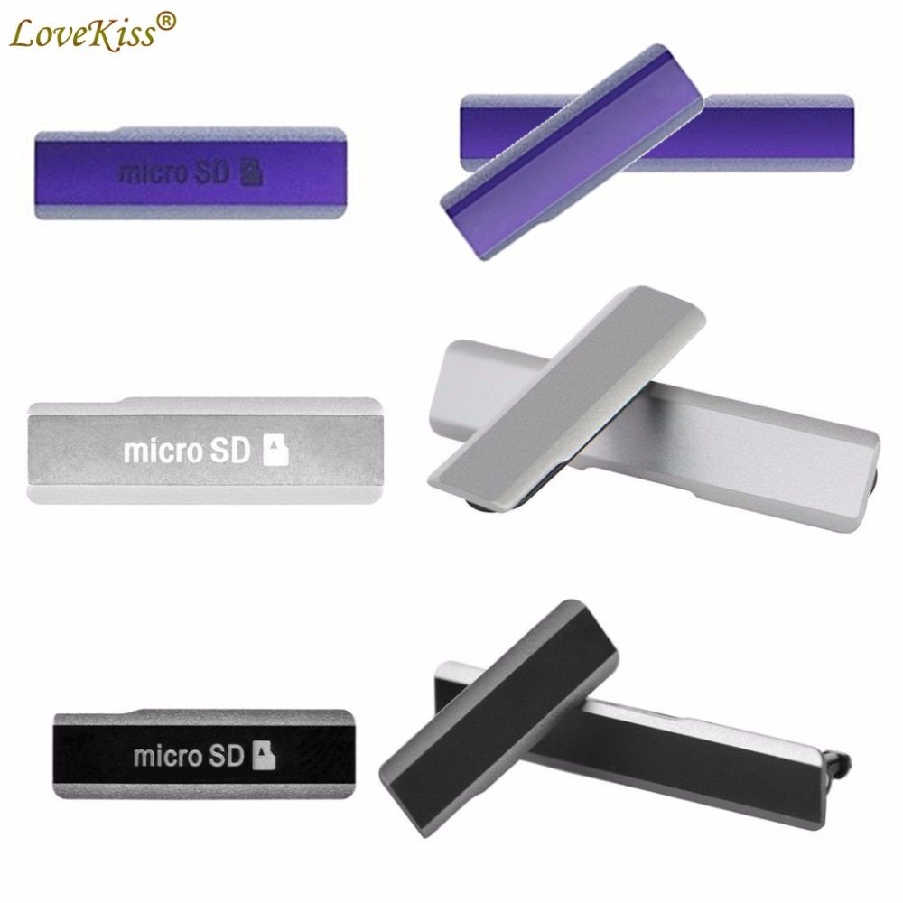 Z1 L39 Micro SD USB Charging Port Slot DustProof Cover For Sony Xperia Z1 L39h Honami C6902 C6903 Dust Plug SIM Card Case Bumper