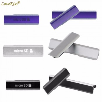 Z1 L39 Micro SD USB Charging Port Slot DustProof Cover For Sony Xperia Z1 L39h Honami C6902 C6903 Dust Plug SIM Card Case Bumper