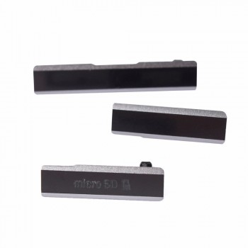 Z1 L39 Micro SD USB Charging Port Slot DustProof Cover For Sony Xperia Z1 L39h Honami C6902 C6903 Dust Plug SIM Card Case Bumper