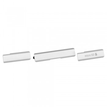 Z1 L39 Micro SD USB Charging Port Slot DustProof Cover For Sony Xperia Z1 L39h Honami C6902 C6903 Dust Plug SIM Card Case Bumper