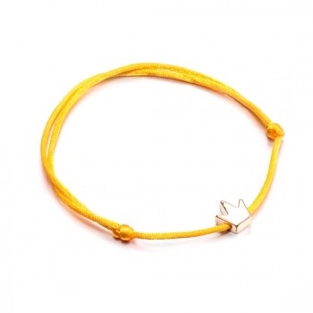 VEKNO Lucky Crown Heart Bracelet For Women Men Multicolor Rope Adjustable String Bracelet DIY Handmade Family Friendship Gift