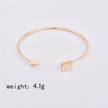 2PCS Vintage Gold Color Tie Knot Bracelet Bangles Simple Twist Cuff Open Bangles For Women Indian Jewelry Costume Jewellery 2018