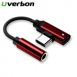 USB Type C male to 3.5mm Jack Earphone Adapter Cable AUX Jack Audio For Xiaomi Mi 6 6x Huawei P20 Mate 10 Pro Type-C Fast Charge