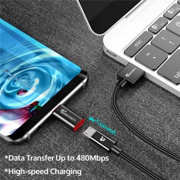 TIEGEM USB Adapter USB C to Micro USB OTG Cable Type C Converter for Macbook Samsung Galaxy S8 S9 Huawei mate 20 pro OTG Adapter