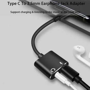 USB Type C To 3.5mm Earphone Jack Adapter For Leeco Le Max 2/Pro 3 S3 Aux Audio Cable Headphone Charger Charging USB-C Converter
