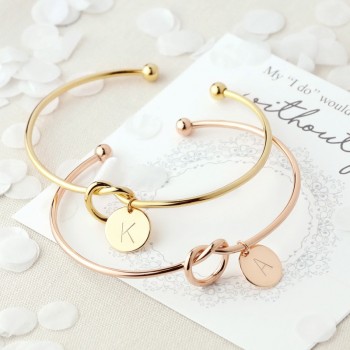 New Fashion Hot Rose Golden Silver Plated Alloy Letter A-Z Bracelet Snake Chain Charm Bracelets For Female Personality Jewelry