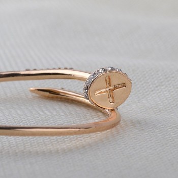 Women Bangles Bracelet Ladies Female Fashion Trendy Geometric Nail Open Bangles Cuff Jewelry Wedding Party Anniversary Gift