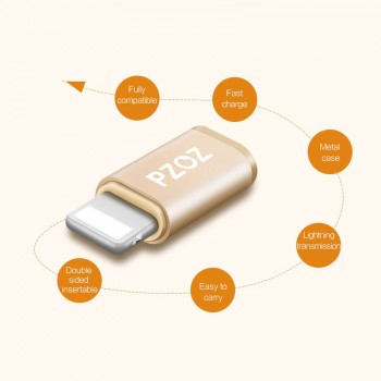 PZOZ Type C Adapter to Micro USB for Samsung Cable Converter Charging Data for iPhone X 8 7 6 xiaomi redmi 4x 5 plus Type-c OTG