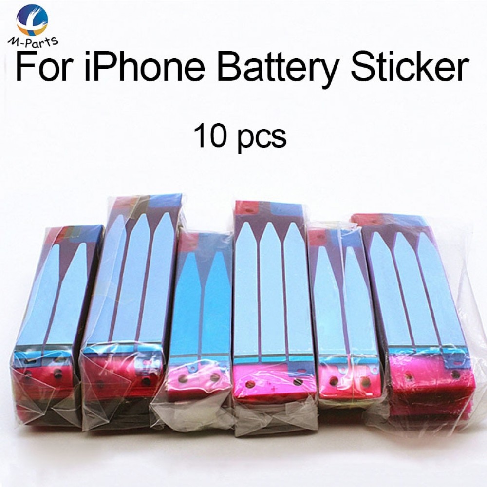 10pcs Battery Adhesive Sticker For iPhone XS Max XSM XR X 8 Plus 7 Plus 6S 6 Plus 5S SE 5C 5 4S 4 Battery Glue Tape Strip Tab
