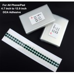 10PCS 250um OCA 4.7 5 5.2 5.5 5.7 6 6.3 6.4 6.8 7 7.9 9.7 12.9  inch OCA Optical Clear Adhesive Glue Glass Lens Film+Easy Tear