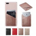 Phone Wallet Sticker For iPhone X XR XS 8 7 PU Leather Phone Pocket Sticker For Xiaomi 3M Adhesive Back Cover Sticker