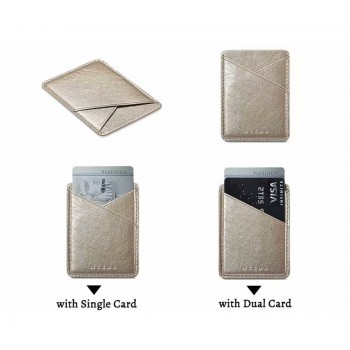 Phone Wallet Sticker For iPhone X XR XS 8 7 PU Leather Phone Pocket Sticker For Xiaomi 3M Adhesive Back Cover Sticker