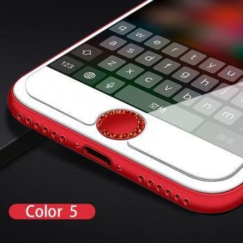 Moybmax crystal Touch ID Aluminum Home Button Sticker For iPhone 8 7 6 6s Plus SE 5s iPad Pro Fingerprint Identification