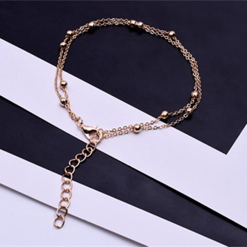 Luxury Gold/Silver Color Chain Link Bracelet for Women Ladies OL Style Copper Beads Bracelet Jewelry Wholesale Free Shipping