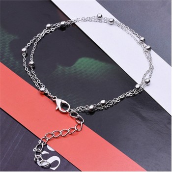 Luxury Gold/Silver Color Chain Link Bracelet for Women Ladies OL Style Copper Beads Bracelet Jewelry Wholesale Free Shipping