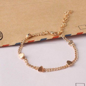 Luxury Gold/Silver Color Chain Link Bracelet for Women Ladies OL Style Copper Beads Bracelet Jewelry Wholesale Free Shipping