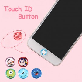 Cute Cartoon Home Button Sticker For iPhone 5S SE 5C 6 6S 7 8 Plus For iPad Air 2 Mini 4 Aluminum Touch ID Fingerprint Stickers
