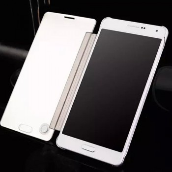 SUYACS For Samsung Galaxy A3 A5 A7 2016 2017 S8 S9 Plus J3 J5 J7 EU Luxury Leather + Hard PC Flip Stand View Mirror Phone Case