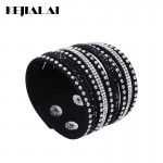 Kejialai 2018 New Fashion Jewelry Women And Men Bracelets With Full Crystal Simple Wrap Bracelets Charm Bangle Unisex KJL004