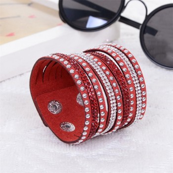 Kejialai 2018 New Fashion Jewelry Women And Men Bracelets With Full Crystal Simple Wrap Bracelets Charm Bangle Unisex KJL004