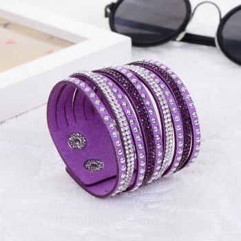 Kejialai 2018 New Fashion Jewelry Women And Men Bracelets With Full Crystal Simple Wrap Bracelets Charm Bangle Unisex KJL004